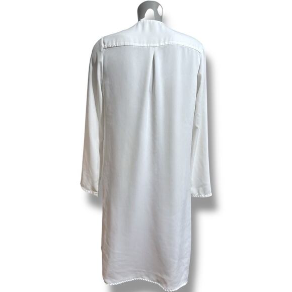 Forever 21 White Draped Open Front Cardigan S - Picture 3 of 4